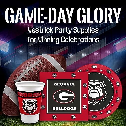 Arizona Wildcats Party Supplies 48 Piece Officially Licensed University Set: 16 oz. Plastic Beverage Cups, 9" Paper Plates, Luncheon Napkins, Complete Party Supplies for 16 Guests by Westrick