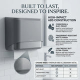 interhasa! Commercial Paper Towel Dispenser Wall Mount - ADA Compliant Multifold Trifold & C-Fold Hand Towel Holder for Restroom, Office, Clinic. Lockable, No-Drill ABS, 10.8" L x 3.5" W x 8" H