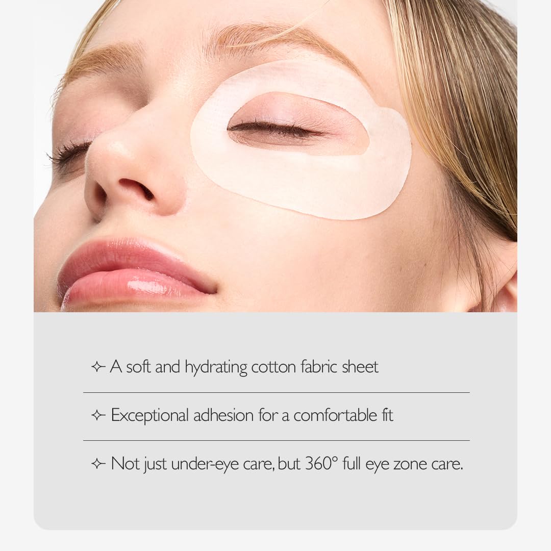 Genabelle PDRN 360° Rejuvenating Eye Mask – Full Eye Area Care for Hydration, Firming & Elasticity with PDRN & Peptides – Targets Dark Circles, Puffiness & Fine Lines – 3.38 fl oz.
