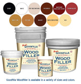 Goodfilla Mahogany,1 Quart (3.5lbs) Wood and Grain Filler, Stainable, Tintable, Sandable, Zero Waste, Non-Toxic, USA Made