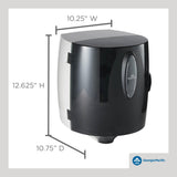 Universal Centerpull Paper Towel and Wiper Dispenser by GP PRO (Georgia-Pacific), Black, 54050, 10.25” W x 10.75” D x 12.625” H, 1 Dispenser