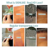 BEEOS 5x5 HD Lace Closure Only, 0.10mm Ultra-Thin Film HD Lace Body Wave Full Cuticle Aligned Virgin Human Hair Closure Pre Plucked Natural Hairline 18 Inch