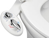 LUXE Bidet NEO 320 - Warm Water, Dual Nozzle, Self-Cleaning, Non-Electric Bidet Attachment for Toilet Seat, Adjustable Water Pressure, Rear & Feminine Wash (White)