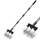 Walensee Rotary Cultivator, Adjustable Hand Tiller for Soil Clod Breaking