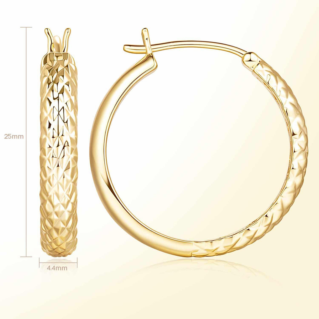 AIGAMIT 14K Gold Hoop Earrings for Women Gold Earrings for Women