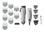 Andis Professional Barber Combo Hair Clipper and Trimmer 17 Piece Set, 66615, Grey