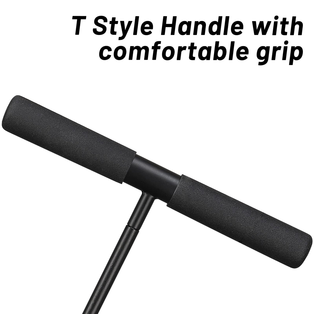 cogardenshower Metal Soil Probe Rod - Septic Tank Locator Tool with T Handle,32-48 Inch Adjustable Ground Probe Rod Steel for Tile Probing,Soil Compaction, Pipe and Gopher Runs Locating