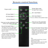 LAUCNPTY DJ Disco Ball Party Lights with DMX512 and Sound Activated, LED Stage Lighting Show Strobe Light for Parties Indoor Dance Wedding Karaoke Bar KTV Club Christmas Halloween Music Rave Lamp