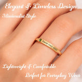OVNMFH Personalized Birthstone Name Memorial Ring, Custom Engraved Memorial Jewelry for Women Men, Custom Name Date Loss Of Husband, Mom, Dad Love, Sympathy Gift for Loss Of Loved One
