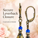 HisJewelsCreations Peacock Dangle Earrings adorned with Swarovski® Crystals