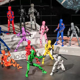(Assembly Completed) 8 Packs Dummy13 Action Figure Set, 3D Printed ActionFigure Toy Gifts for Kids, Dummy 13,Robot 13 Action Figure Full Body Mechanical Doll Christmas Birthday Gift for Boys Girls