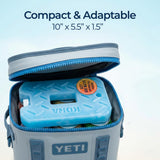 Kona Blue/Ice Ice Packs for Lunch Box - 2 lb Freezer Packs Compatible With Yeti Cooler Bags | Dry Ice Shock Pack, Long-Lasting Reusable Ice Packs for Lunch Bags (10" x 5.5" x 1.5" Pack of 4)