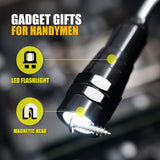 Dad Gifts, Magnetic Pickup Tool Telescoping Magnet Flashlight, Fathers Day Gift, Birthday Gifts for Men, Dad, Father, Women, Him, Teen Boys, Mechanic, Boyfriend, Graduation Gifts, Black