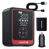 LASFIT AIR CR1 Pro Tire Inflator Portable Air Compressor [3X Fast Inflation&Fits All Cars] 150PSI Smart Cordless Car Air Pump with Powr Kit