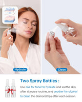 At-home Microdermabrasion Machine, UNOISETION 2 in 1 Dermabrasion Facial Machine for Exfoliation & Blackhead Removal, Diamond Micro Dermabrasion for Skin Care, Beauty Gifts for Women, White