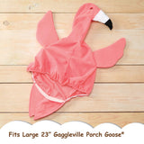 Fox Valley Traders Gaggleville Flamingo Goose Outfit, Fits Large 23" H Statue