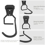Housolution Bike Wall Mount with Fixed Hook, [4 Pack] Heavy Duty Bike Storage Rack, Bike Rack Vertical Stand for Garage - Easily Hang/Detach - with Screws Iron Bike Hanger Brackets
