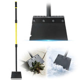 Jardineer Garden Flat Shovel Heavy Duty, Multifunctional Garden Cleaning Shovels for Lawn Edging,Sidewalk Weeding, Floor Scraper Long Handle, Metal Snow Shovel,Ice Scraper for Driveway (60")