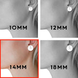Big Faux Pearl Clip On Earrings for Women - Extra Large Statement Clip Ons