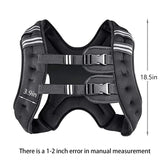 Prodigen Weighted Vest for Women and Men 30 Lbs with Reflective Stripe and Double Adjustable Buckle Straps Weight Vests for Strength Training, Jogging, Cardio, Weight Loss, Muscle Building, Black