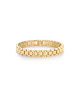 PAVOI 14K Yellow Gold Plated Waterproof Chunky Watch Strap Chain Bracelet for Women | Stainless Steel Timepiece Link Bracelet 7 Inches
