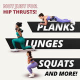 Bellabooty OG Belt - Bellabooty Exercise Hip Thrust Belt – For Dumbbells, Kettlebells, and Plates – Slip-Resistant Padding for Hip Protection – Perfect for Gym, Home, and On-the-Go Workouts