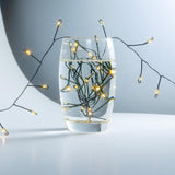 ZELUXDOT Firecracker Fairy Lights,33FT 300Leds Waterproof Twinkle Lights Plug in,8 Modes Remote String Light for Indoor Outdoor Christmas Wedding Birthday Patio Garden Decor,Green Wire,Warm White