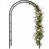 Garden Arch Galvanized Metal Rust-Proof Heavy Duty for Climbing Vines Roses