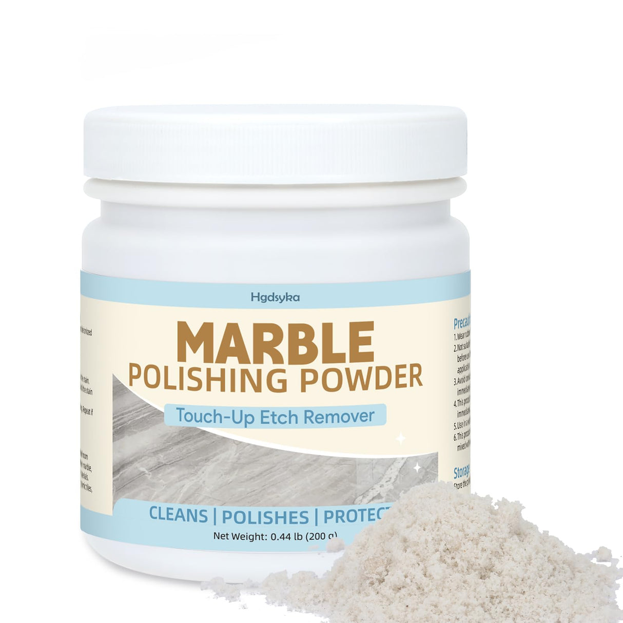 Marble Polishing Powder, Professional Touch-Up Etch Remover, Restore Shine Remove Water Stains Scratches Rings Etches for Marble Stone Granite Quartz Tile Floor Countertop Surfaces Polishing Care