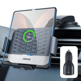 ANPULES Wireless Car Charger for Samsung Galaxy Z Fold 7/6/5/4/3, Dual Coils，Fast Charging Phone Car Mount for Christmas, Auto-Clamping Air Vent Dashboard Car Phone Holder for Galaxy Z Fold/Note