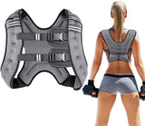 Prodigen Weighted Vest for Women and Men 16 Lbs with Reflective Stripe and Double Adjustable Buckle Straps Weight Vests for Strength Training, Jogging, Cardio, Weight Loss, Muscle Building, Gray