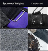 Sportneer Adjustable Ankle Weights 1 Pair 2 4 6 8 10 Lbs Leg Weight Straps for Women Men, Weighted Ankle Weights Set for Gym,Fitness, Workout,Walking, Jogging,1-5 lbs Each Ankle, 1 Pair 2-10 lbs