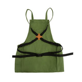 GeerDuo Gardening Apron with Quick Release Pockets for Women, Water Resistant Picking Pouch(Green)