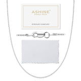 ASHINE Necklaces for Women Dainty 925 Sterling Silver Box Chain 1mm