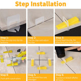 DGSL Tile Leveling System with Tile Plier - 300-Piece Tile Spacers Clips and 100-Piece Reusable Wedges - Tile Tools Set for Stone Installation (1/8 Inch Tile Spacers)