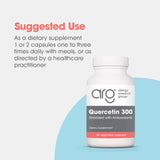 Allergy Research Group Quercetin 300 Dietary Supplement - Immune Support, Stabilized with Antioxidants, Bioflavonoid, Mast Cell, Hypoallergenic, Delayed-Release, Vegetarian Capsules - 60 Count