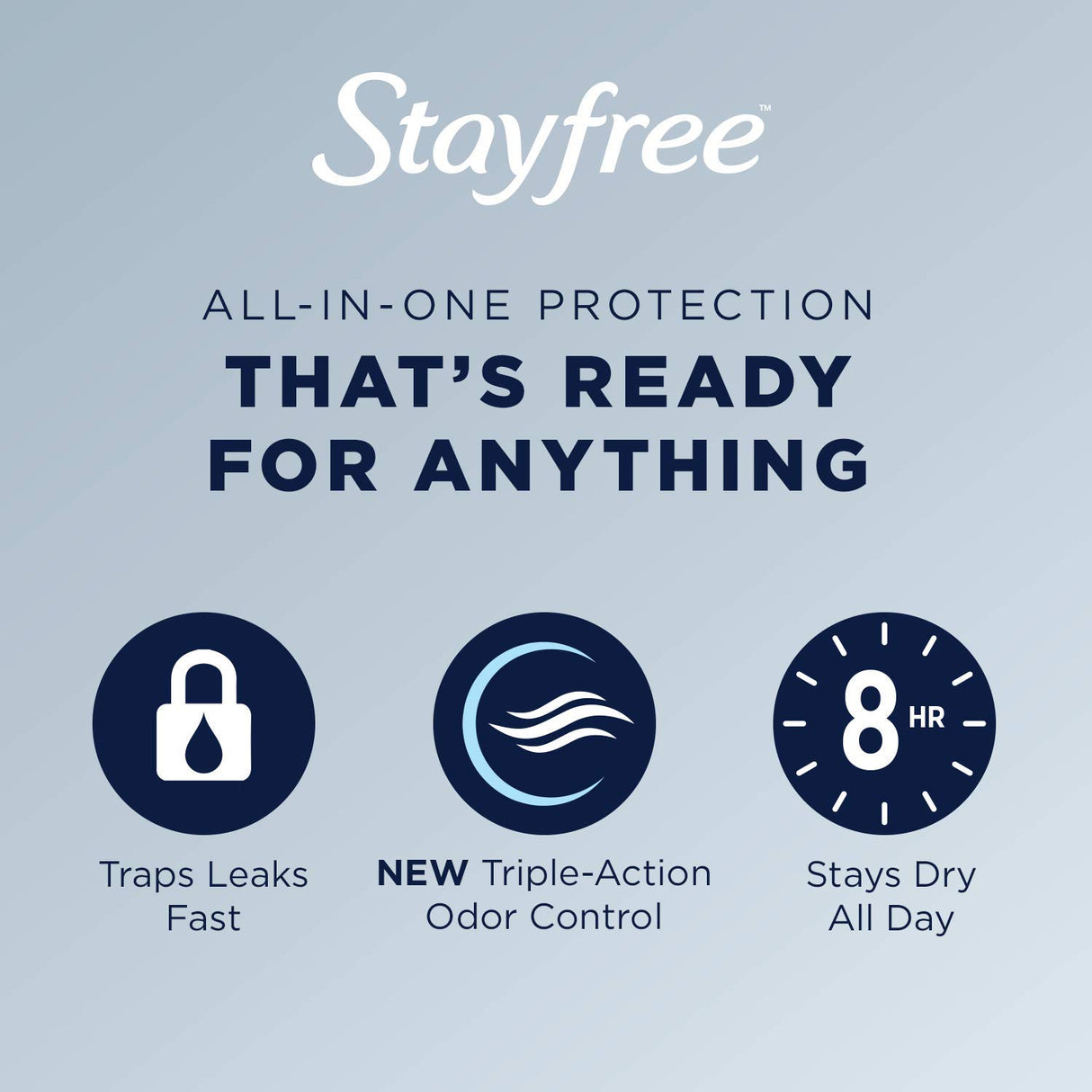 Stayfree Maxi Regular Pads for Women, Wingless, Reliable Protection and Absorbency of Feminine Periods, Scented, White, 66 count