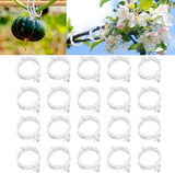 Plant Support Clips Reusable Garden Clips, Secured Plastic Plant Clips, Tomato Support Clips for String Trellis for Climbing Plants Outdoor Indoor Plant Flowers Stem Vine Fixing Clips (50, White)