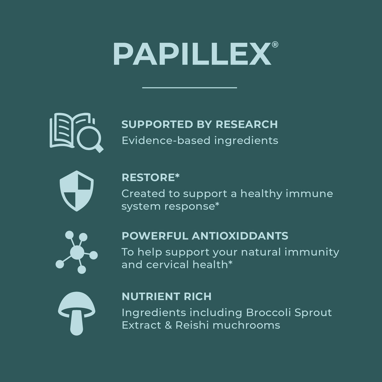 Papillex Dietary Supplement Tablets by Papillex - All Natural Immune Support - Immunity Defense - Best Immune System Booster - Organic 60 Capsules