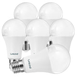 Linkind A19 LED Light Bulbs Dimmable, 100W Equivalent Light Bulbs, 16W, 2700K Soft White, 1600 Lumens LED Bulbs, E26 Standard Base, 120V, Lighting for Bedroom Living Room Home Office, 6 Packs