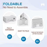 Foldable Toilet Stool Poop Stool Adult, Portable Squatting Potty for Travel Size, 7 Inch Toilet Stool Squat Adult, Collapsible Pooping Foot Stool for Bathroom, Toilet Step for Kids