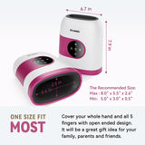 FIT KING Hand Massager with Heat for Hand Massage and Arthritis Carpal Tunnel Finger Numbness Relief - Cordless & Portable & Touch Screen - Birthday Gifts for Wife Mom Girlfriend- FSA HSA Eligible