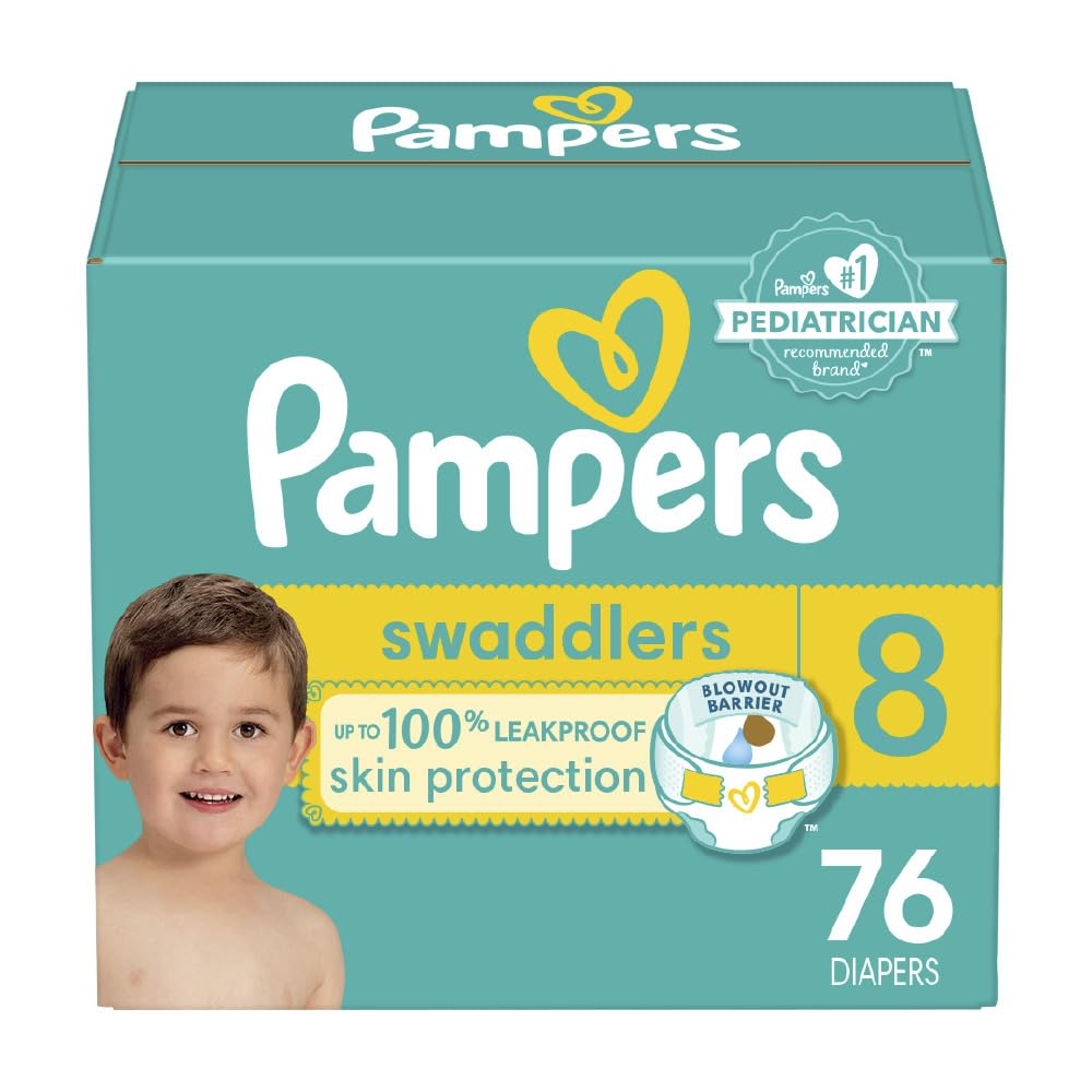 Pampers Baby Diapers - Swaddlers - Size 4, 66 Count, Ultra Absorbent Disposable Infant Diaper