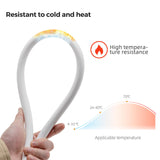 Vancoco PVC Smooth Shower Hose Flexible Anti-Twist 1.5M / 59 Inch with Brass Connections Universal Shower Head Hose Leak Proof White