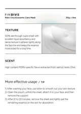 FINDIVE OFFICIAL PDRN CICA Exosome Care Mask, PDRN (Sodium DNA) 5,000ppm, Cica Exosome, Marin Collagen, Soothes, Regenerates Skin, 1.05fl.oz*8