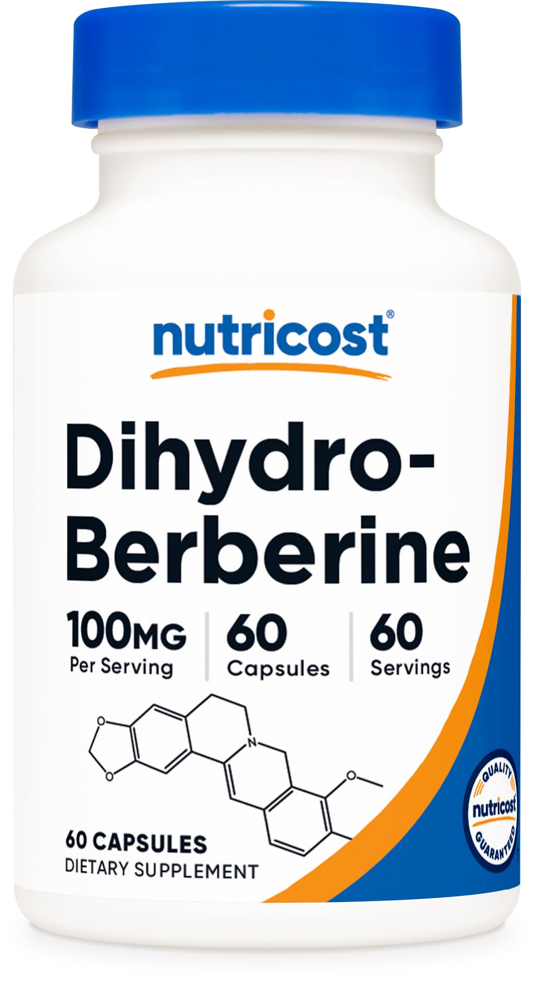 Nutricost Dihydroberberine Capsules (100mg, 60 Capsules) - More Bioavailable Metabolite of Berberine