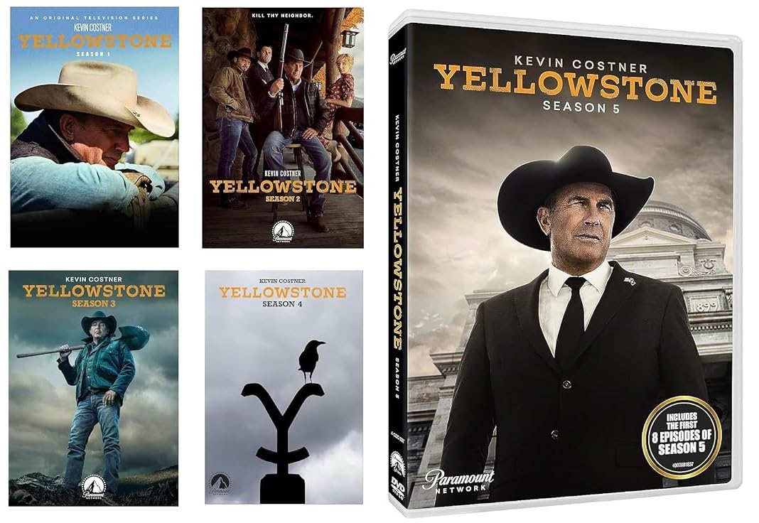 MOSSO Yellowstone DVD Set Seasons 1-5 Complete Series