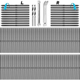 Steel DN Mate 100 Pack Black T316 Stainless Steel Left&Right Handed Thread Swage Lag Screws for Wood Post of 1/8" Black Cable Railing Kit, Deck/Stair Railing DIY Baluster Kit, Wrench Included