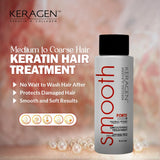 Keragen - Brazilian Keratin Smoothing Treatment, Blowout Straightening System for Dry and Damaged Hair - Forte, Sulfate Free - Eliminates Curls and Frizz, Medium to Coarse Hair (2 Oz)