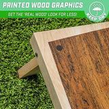 GoSports Portable Cornhole Sets, 8 Styles – Choose 4 x 2 ft or 3 x 2 ft - Boards Include 8 Bean Bags, Travel Case, and Game Rules